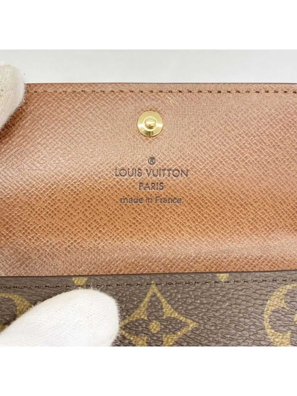 Louis Vuitton Key Case Monogram Multicles 4 Brown Key Holder